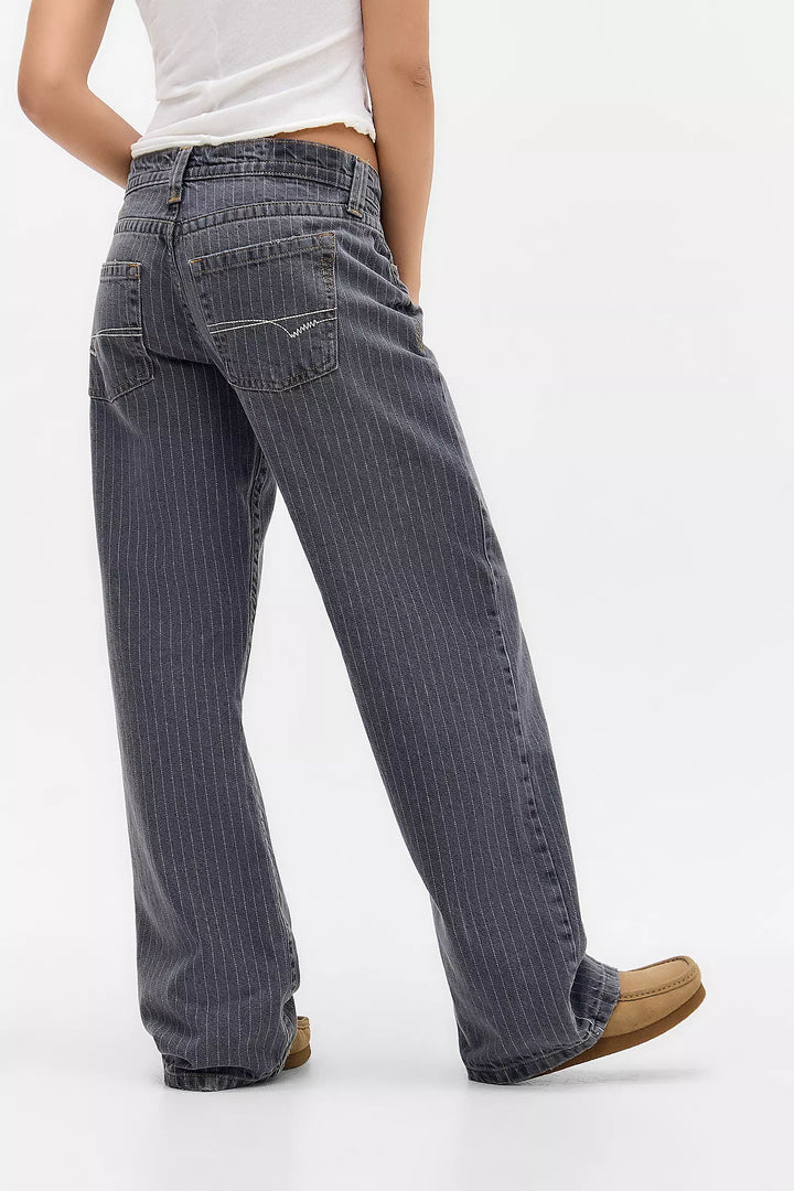 Gerade Damenhose mit weitem Schnitt - Kaelvi