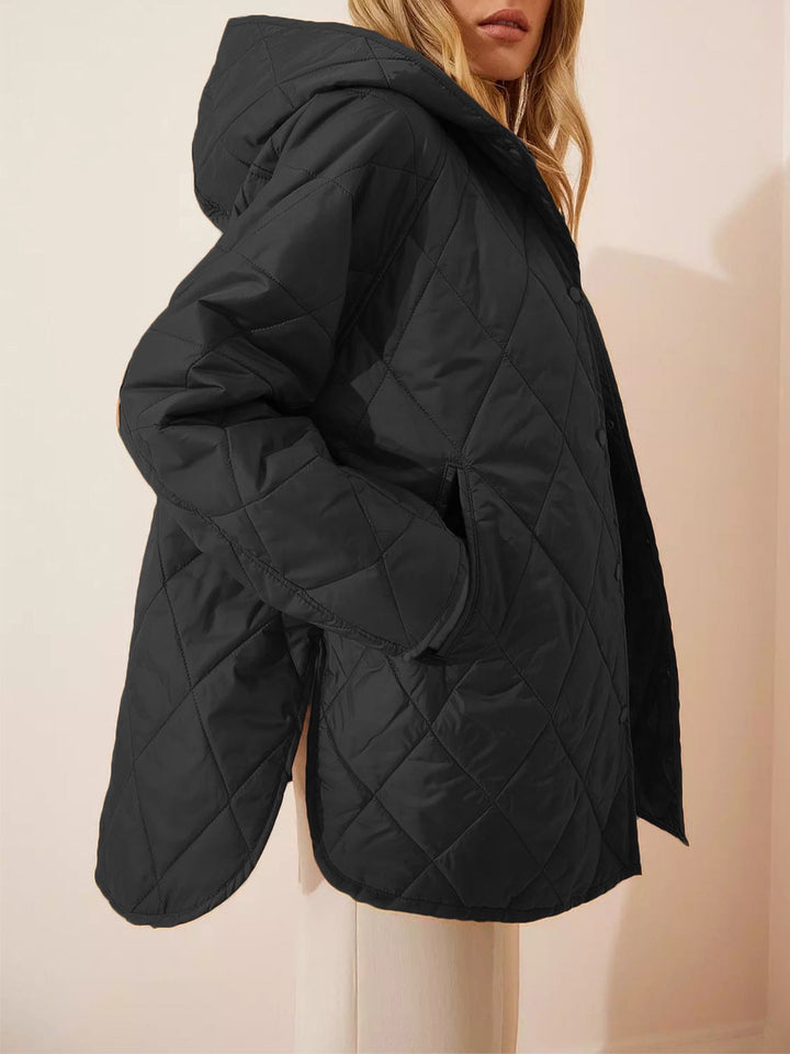 Kapuzenjacke mit Steppeffekt für Frauen - Yvianne