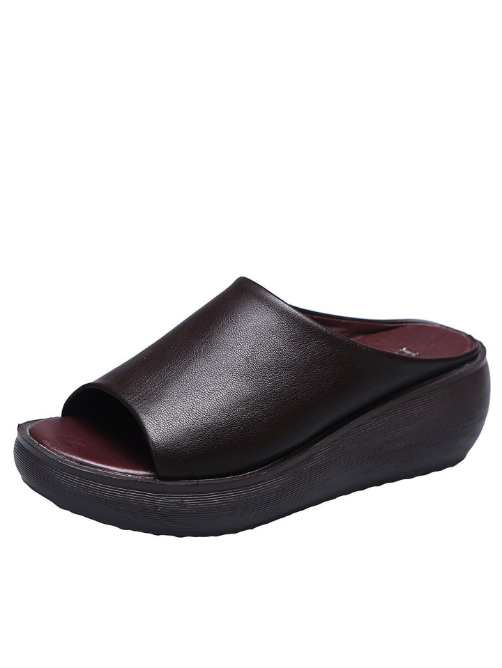 Offene Plateausandalen für Frauen - Clarissa