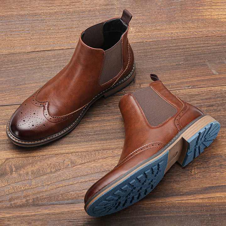Brogue-Stiefeletten aus Leder für Herren - Alrik