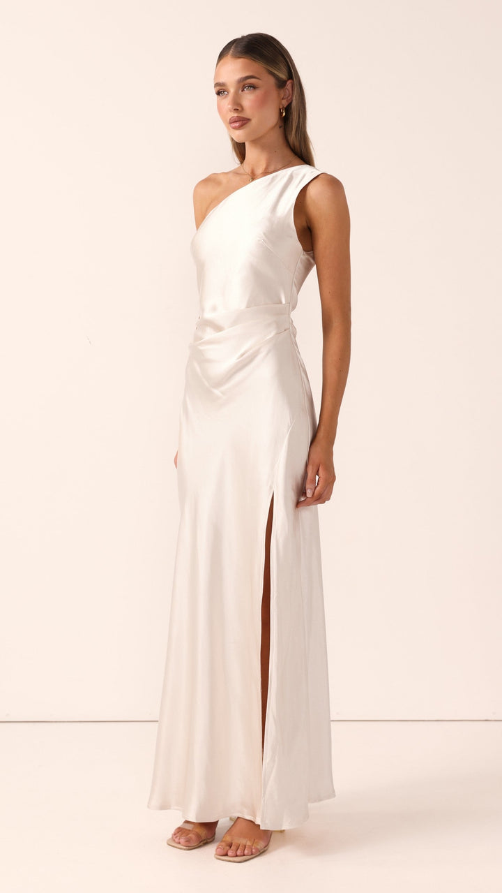 Langes Ein-Schulter-Kleid für Damen – Marim