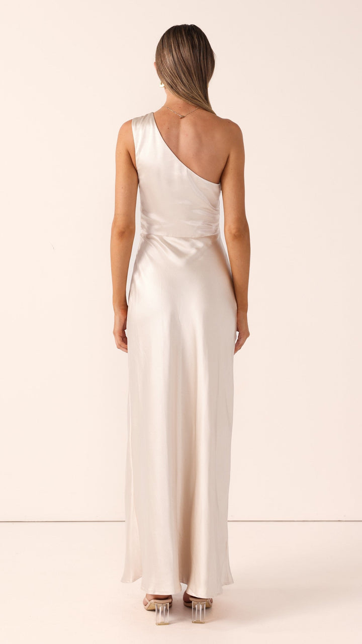 Langes Ein-Schulter-Kleid für Damen – Marim