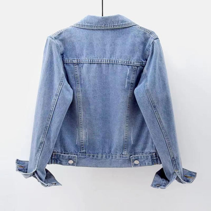 Kurze, taillierte Damen-Jeansjacke - Adelheid