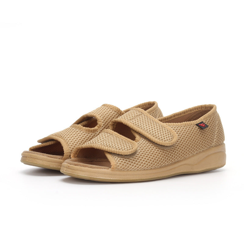 Atmungsaktive orthopädische Sandalen mit doppelt verstellbarem Verschluss für Diabetikerfüße - Ilse