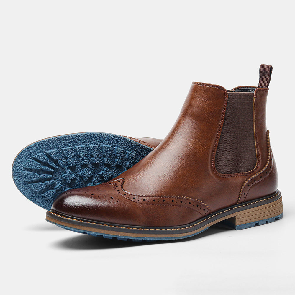 Brogue-Stiefeletten aus Leder für Herren - Alrik