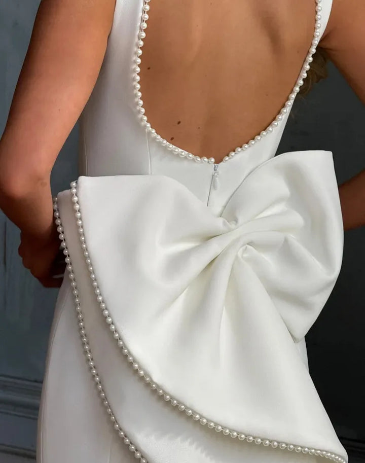 Damen Maxikleid mit Perlenrand - Hildegard
