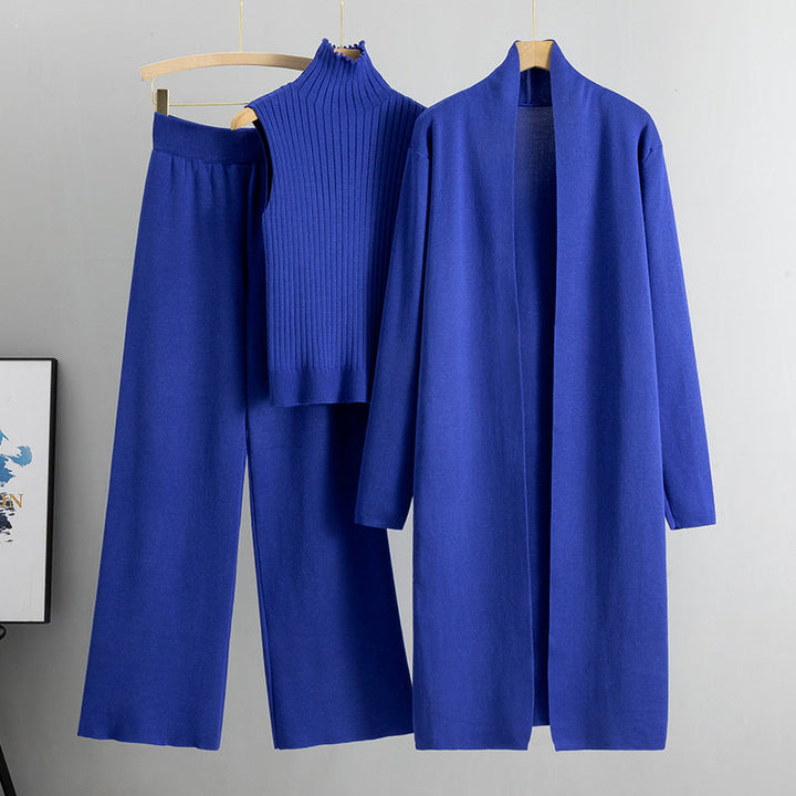Dreiteiliges Winter-Strickset - Isolde