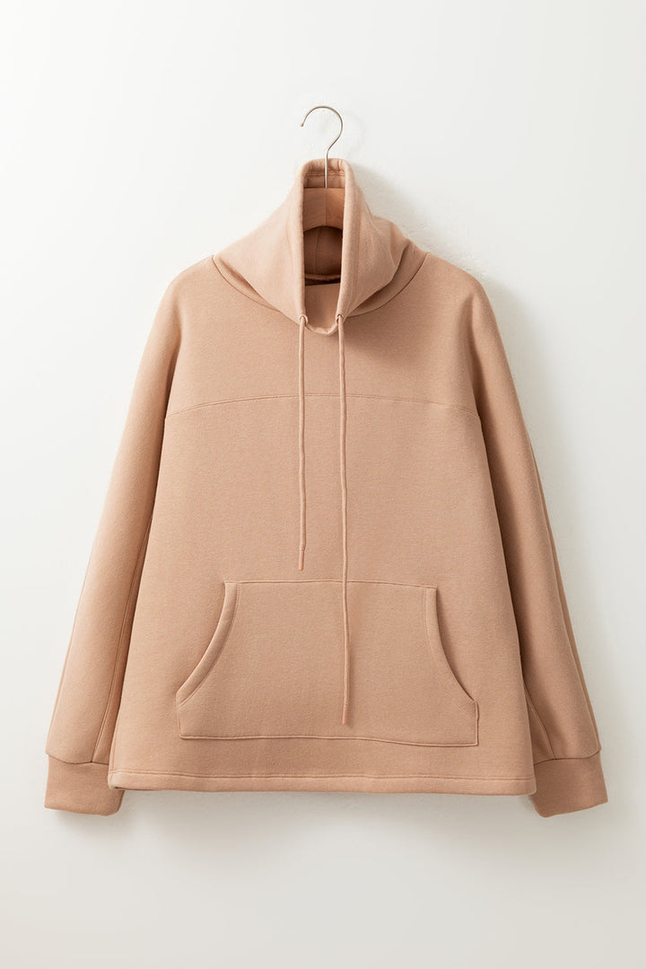 Aubrey - Rollkragen-Sweatshirt mit Kordel und Ärmeln