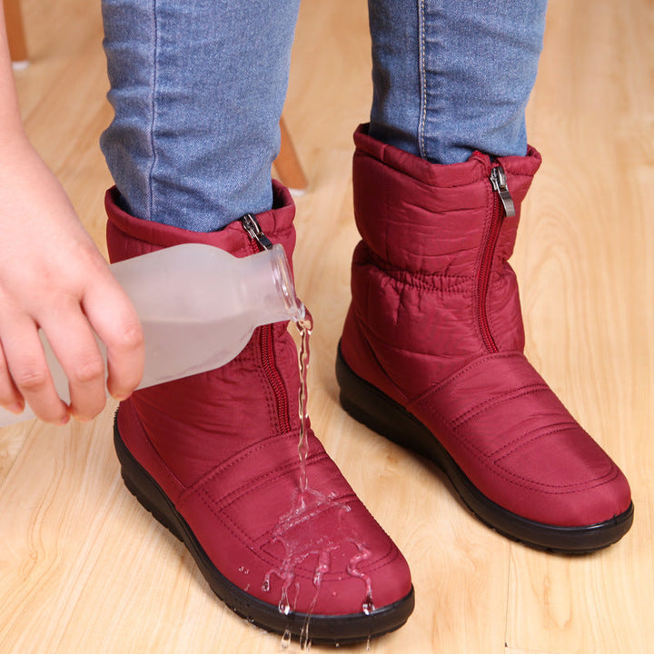 Wasserdichte gepolsterte Damenstiefel mit rutschfester Sohle - Zara