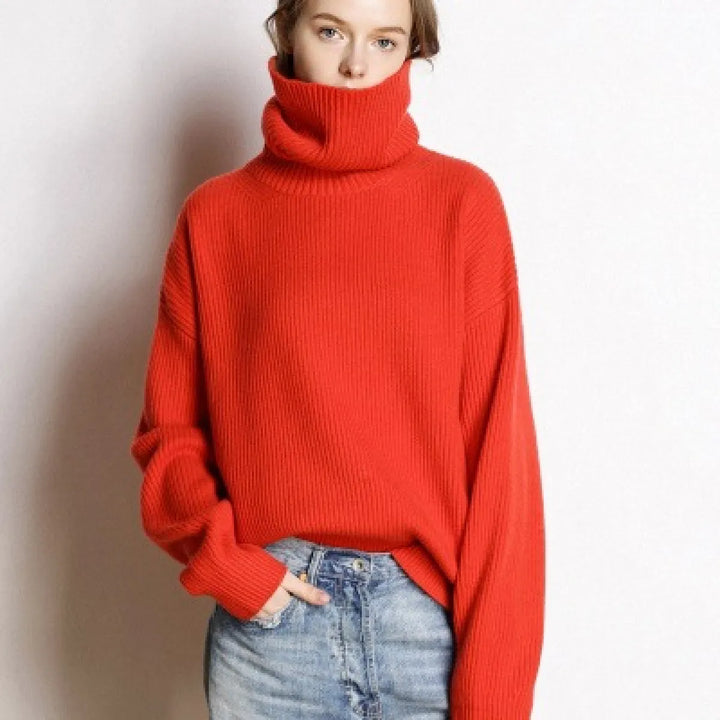 Claudine - Lockerer und lässiger Rollkragenpullover