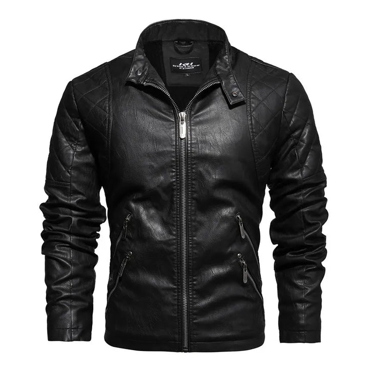 Herren Bikerjacke mit Reißverschluss - Bravik
