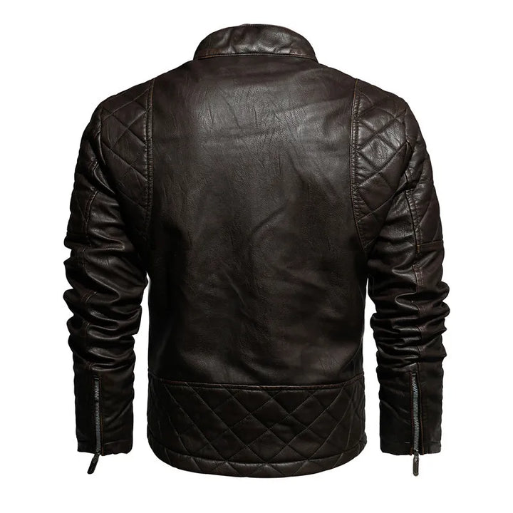 Herren Bikerjacke mit Reißverschluss - Bravik