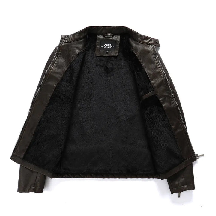 Herren Bikerjacke mit Reißverschluss - Bravik