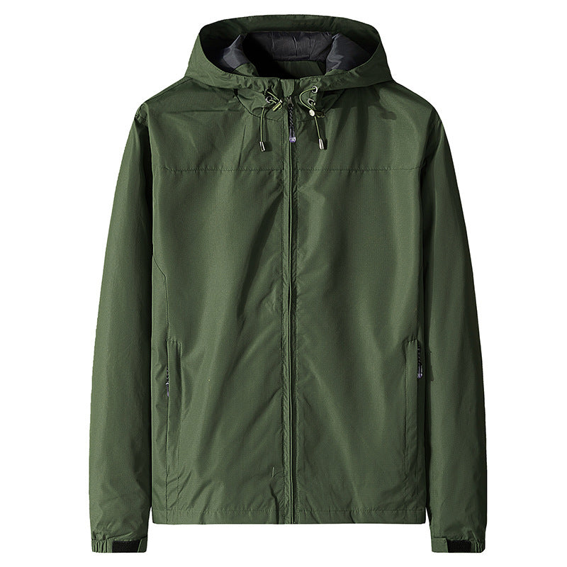 Herren Windjacke mit Kapuze und Reißverschluss - Elvan