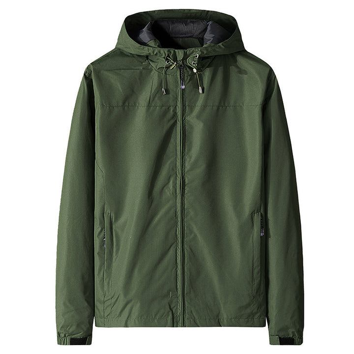 Herren Windjacke mit Kapuze und Reißverschluss - Elvan