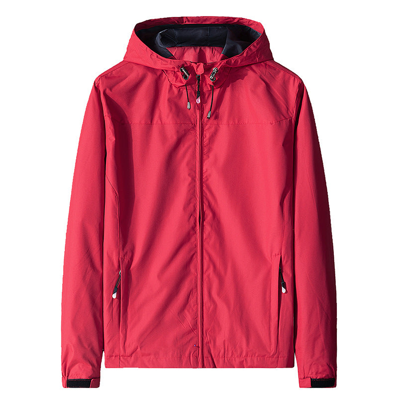 Herren Windjacke mit Kapuze und Reißverschluss - Elvan