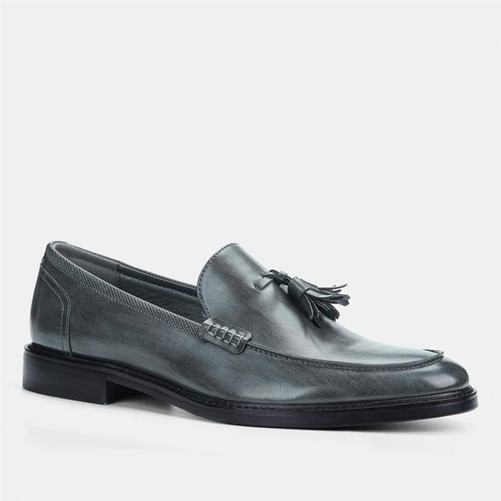 Modische Leder Slipper mit Quasten für Männer - Kaster