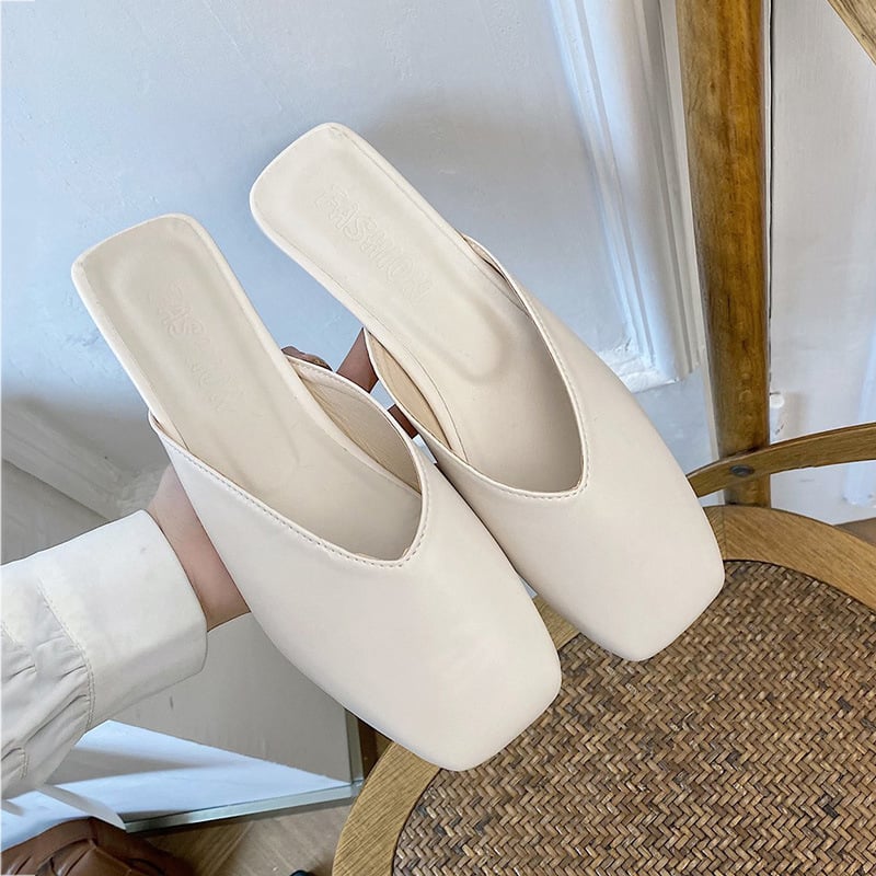 Elegante Damen-Slipper mit quadratischer Spitze - Fiorella