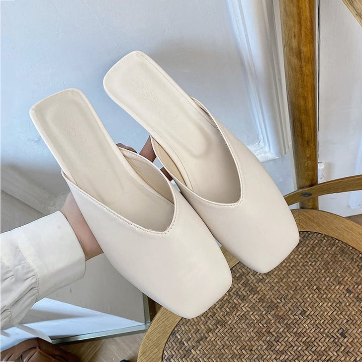 Elegante Damen-Slipper mit quadratischer Spitze - Fiorella