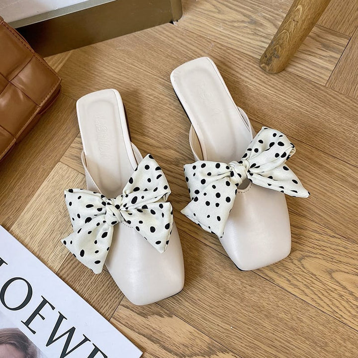 Elegante Damen-Slipper mit quadratischer Spitze - Fiorella