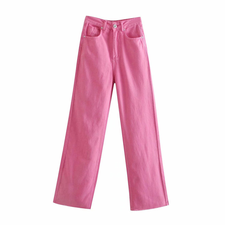 Damenjeans mit geradem Bein und hoher Taille - Neriva