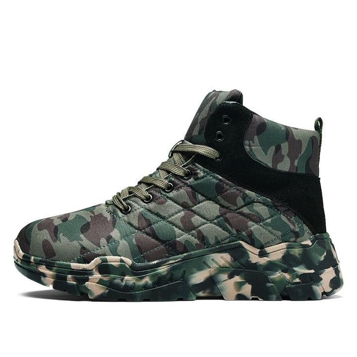 Herren-Winterstiefel im Militärstil mit robusten Sohlen - Magnus