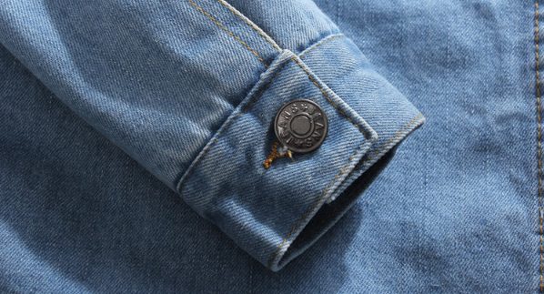 Herren Jeansjacke mit gefüttertem geradem Schnitt - Darnel