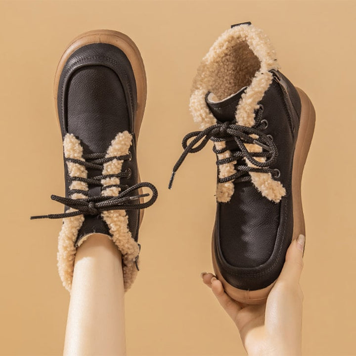Winterliche Damenstiefelette mit flauschigem Futter - Avenna