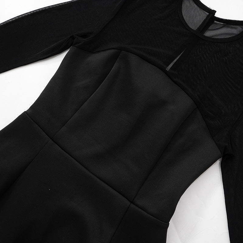 Minikleid mit transparenten Ärmeln - Clara