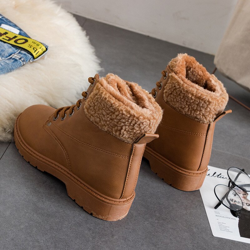 Damen Freizeitstiefel mit Warmfutter und Schnürsenkeln - Selene