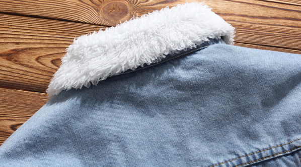 Herren Jeansjacke mit gefüttertem geradem Schnitt - Darnel