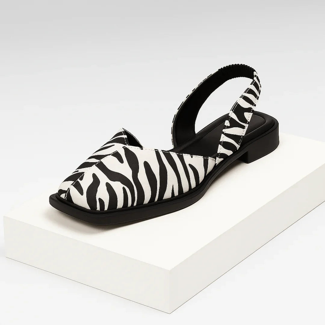 Damen Ballerina Pumps mit Druck - Xarelia