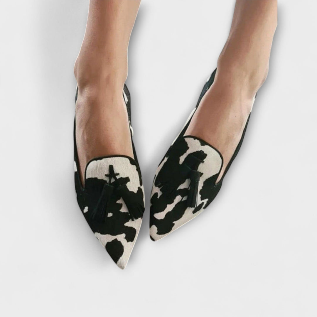 Damen Mokassins Quasten Animalprint kontrastierend - Siena
