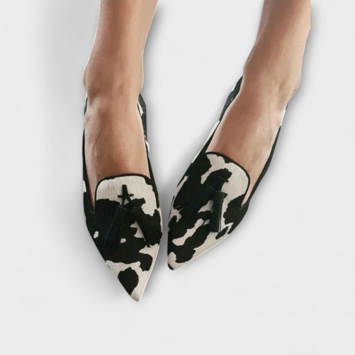 Damen Mokassins Quasten Animalprint kontrastierend - Siena