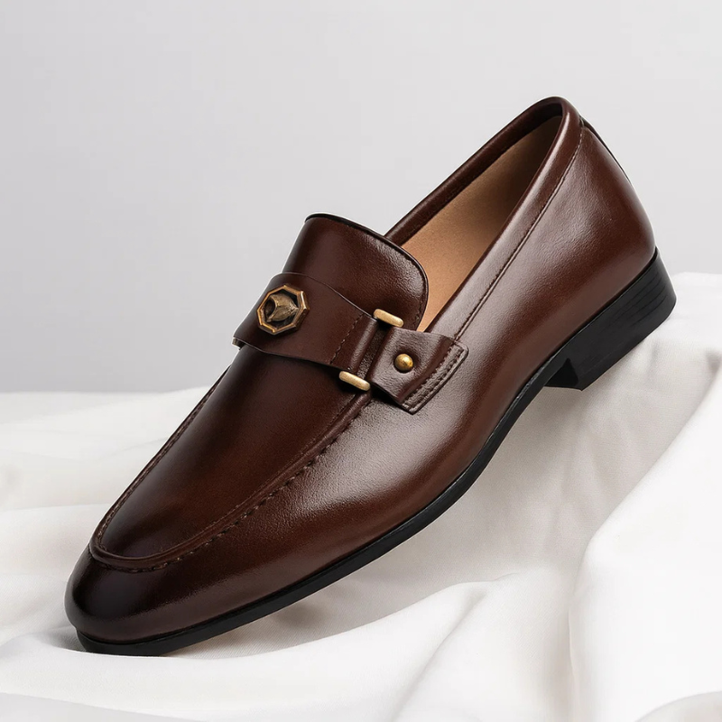 Herren Slipper klassisch mit Metallic-Detail - Veltrun