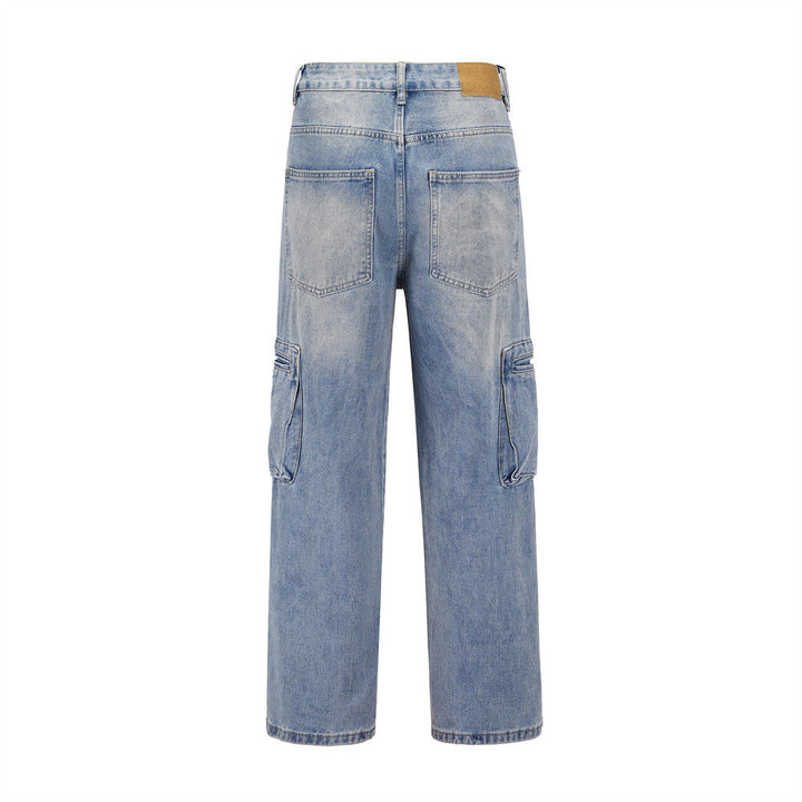 Gerade Utility-Cargo-Jeans für Männer - Falko