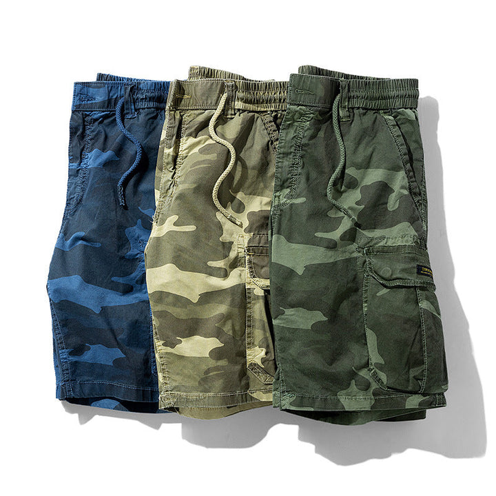 Tarnfarbene Cargo-Shorts mit Seitentaschen für Männer - Carson