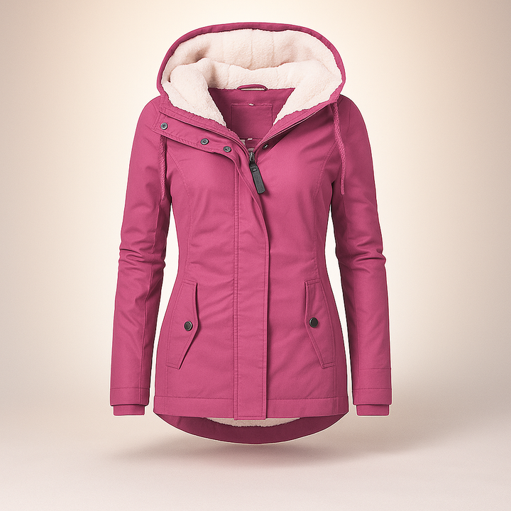 Fleecejacke mit verstellbarer Kapuze - Danna