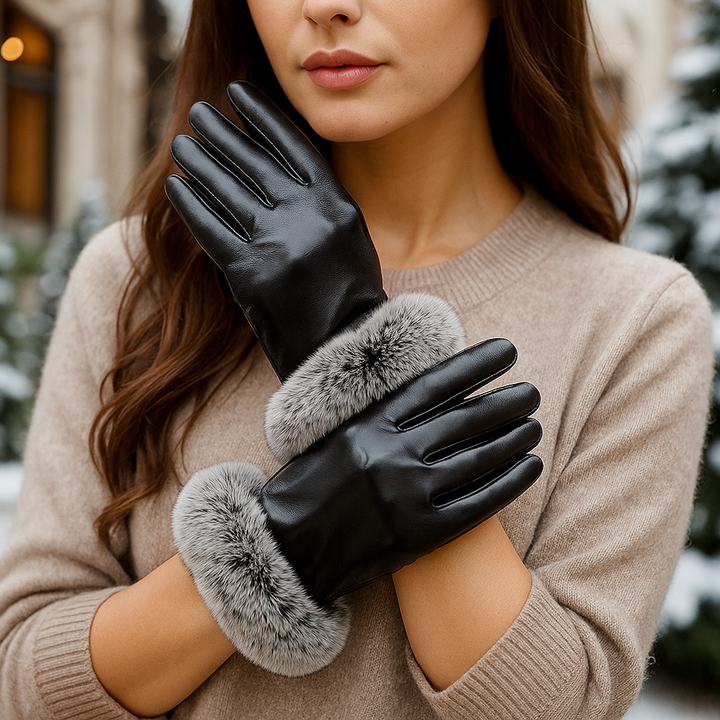 Elegante Winterhandschuhe für Damen mit weicher Oberfläche - Eline