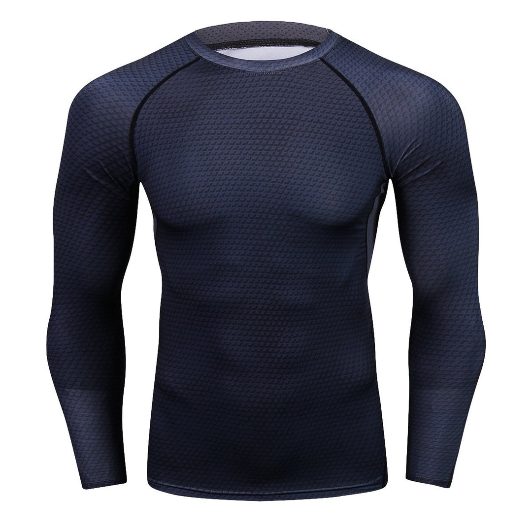 Herren Dry Fit Langarm-Trainings-T-Shirt - Roshfran