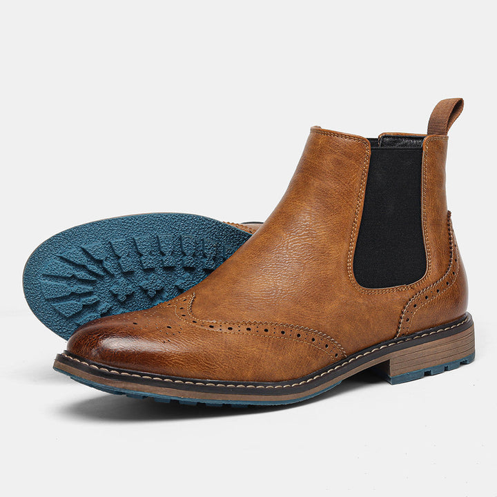 Brogue-Stiefeletten aus Leder für Herren - Alrik