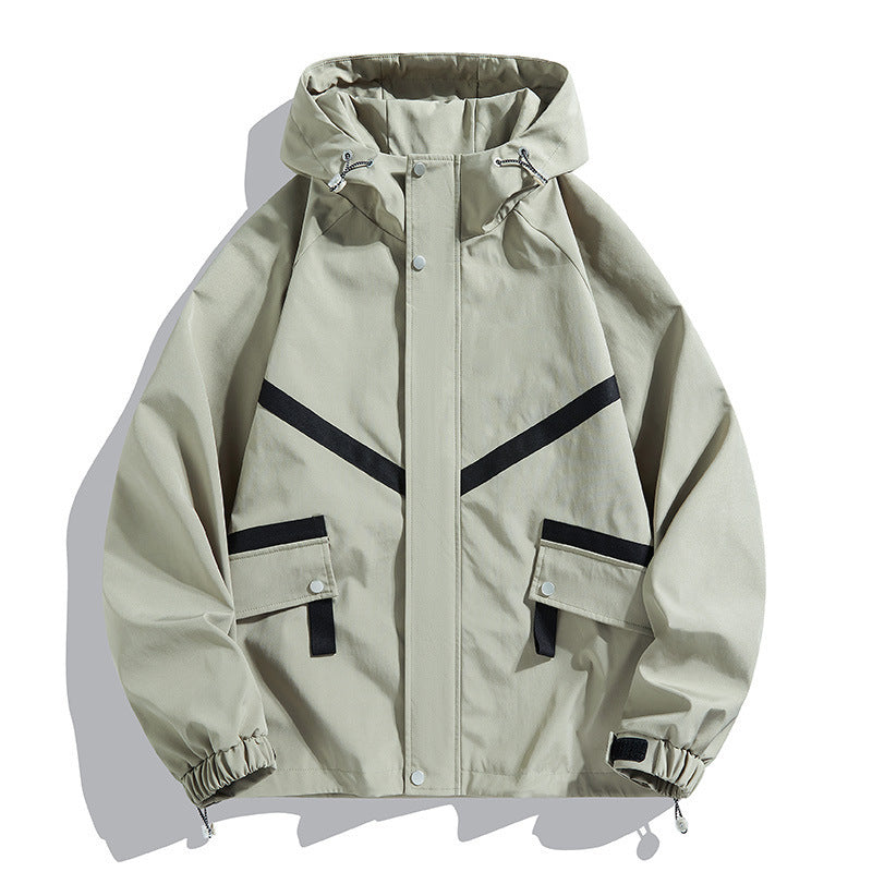 Herrensportjacke mit Kapuze und Fronttaschen - Adrien