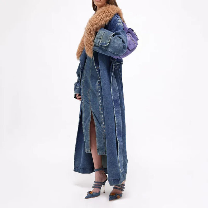 Danella - Trenchcoat aus trendigem Jean für die Frau