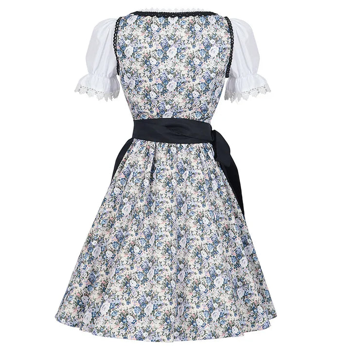 Damen Moderne Blau Oktoberfest Dirndl Kleid - Annemarie