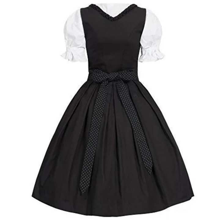 Damen Schwarz Oktoberfest Dirndl Kleid - Margarete