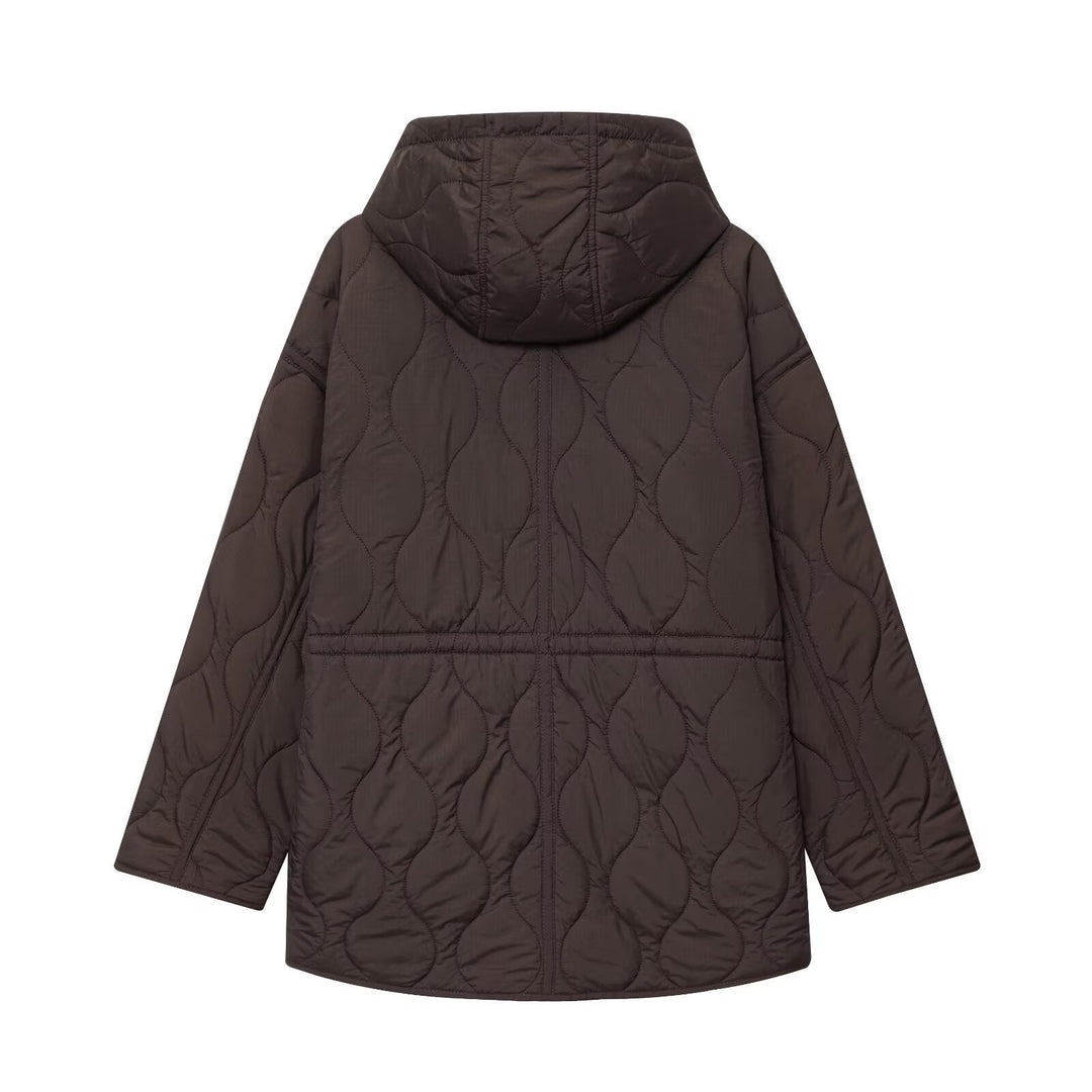 Damen Steppmantel mit funktionellem Frontverschluss - Bonny