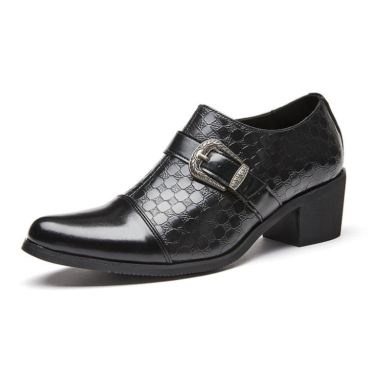 Herrenschuhe mit seitlichem Reißverschluss und Schnalle - Mirex