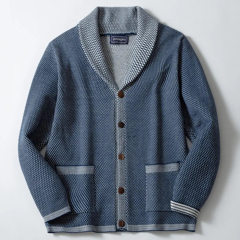 Olivier - Lässiger Jacquard-Strickmantel für Männer