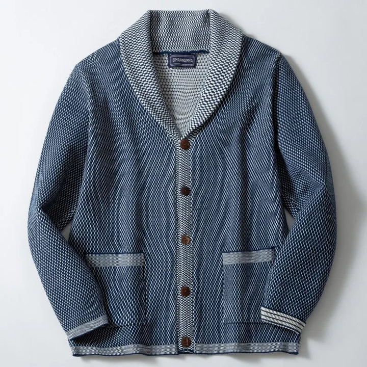Olivier - Lässiger Jacquard-Strickmantel für Männer