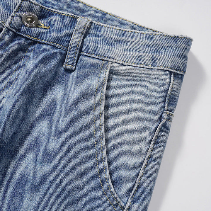 Gerade Utility-Cargo-Jeans für Männer - Falko